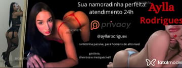 Acompanhante Aylla Rodriguex - Cabeçalho