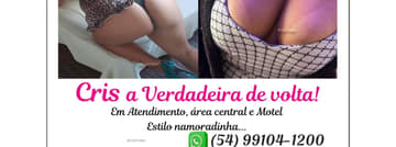 Acompanhante Cris Verdadeira - Cabeçalho