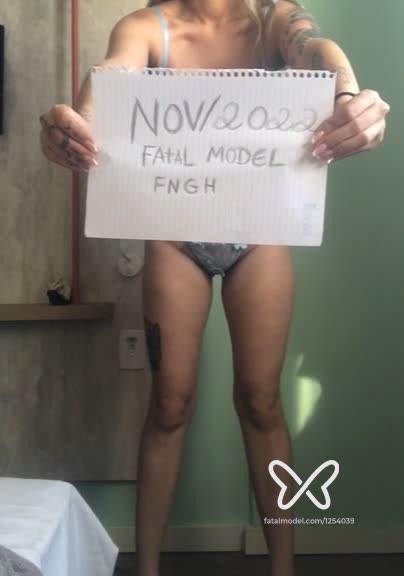 Imagem do vídeo de verificação de Jade Magalhães