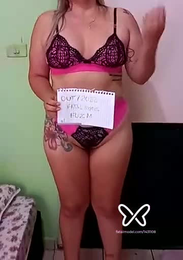 Imagem do vídeo de verificação de Carol Dias