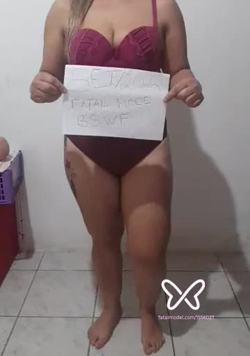 Imagem do vídeo de verificação de Bruna Lima