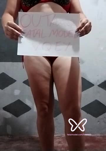 Imagem do vídeo de verificação de Fernanda Oliveira