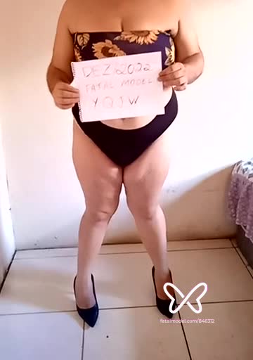 Imagem do vídeo de verificação de Roberta Rodrigues