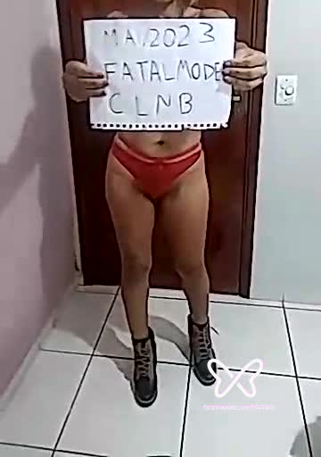 Imagem do vídeo de verificação de Verônica Vaz
