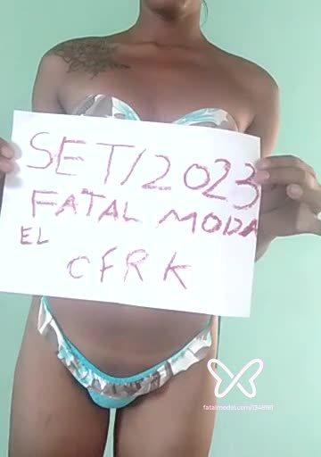Imagem do vídeo de verificação de Victória Piment