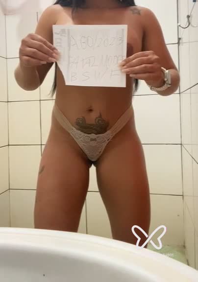 Imagem do vídeo de verificação de Paula Barreto