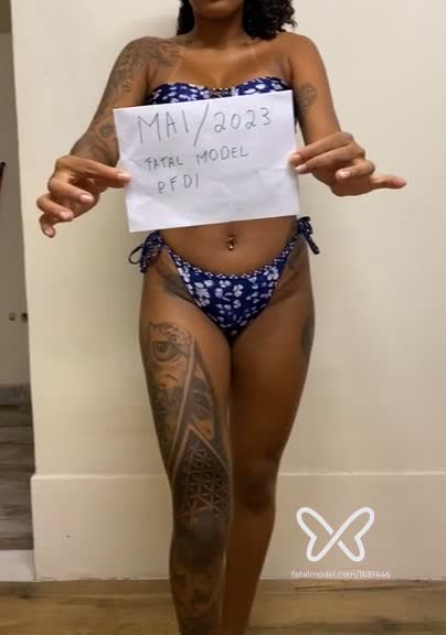 Imagem do vídeo de verificação de Sabrina Vianna