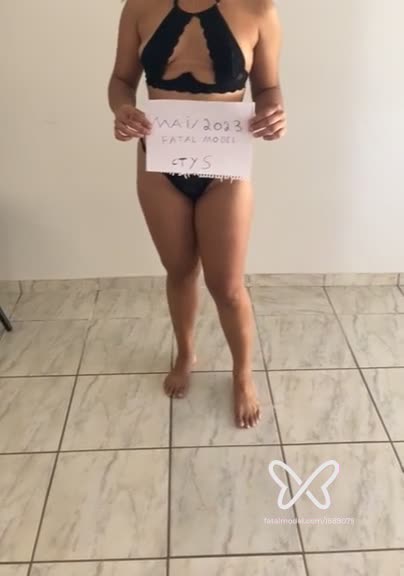 Imagem do vídeo de verificação de Luísa