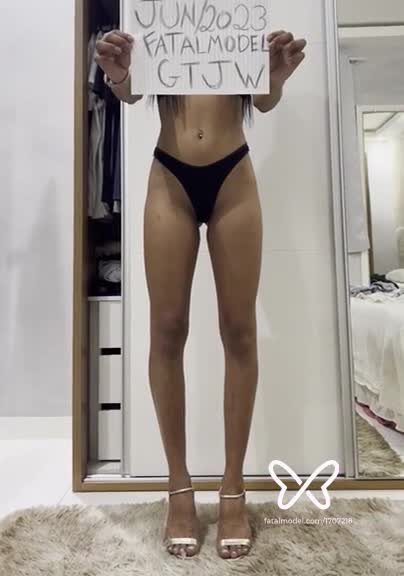 Imagem do vídeo de verificação de Camila