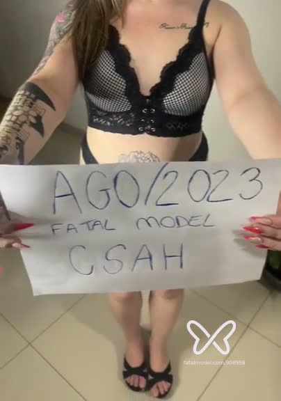 Imagem do vídeo de verificação de Luiza Andratte