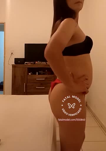 Imagem do vídeo de verificação de Letícia barbara