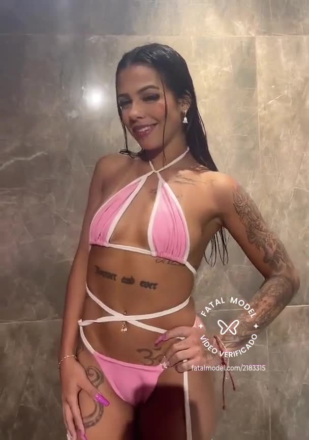 Imagem do vídeo de verificação de Agatha Amorim