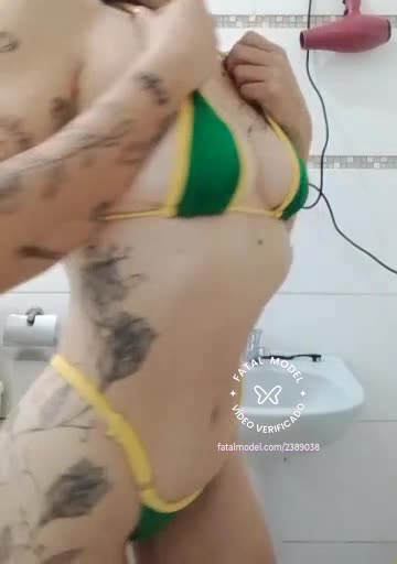 Imagem do vídeo de verificação de Camila