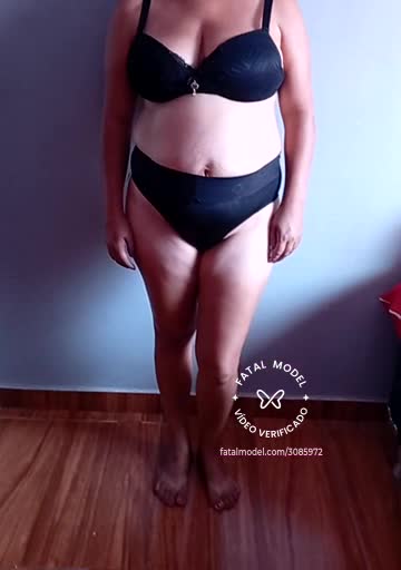 Imagem do vídeo de verificação de Andressa