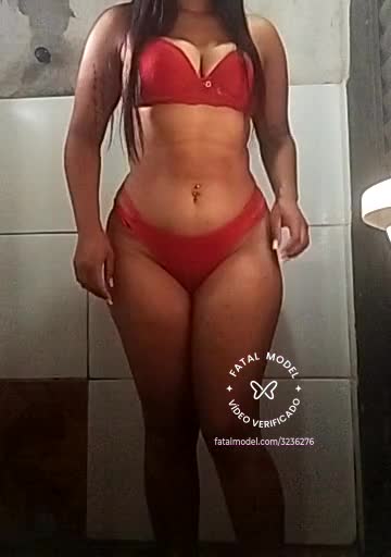 Imagem do vídeo de verificação de Larissa Moraes