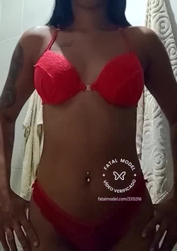 Imagem do vídeo de verificação de Gabriela