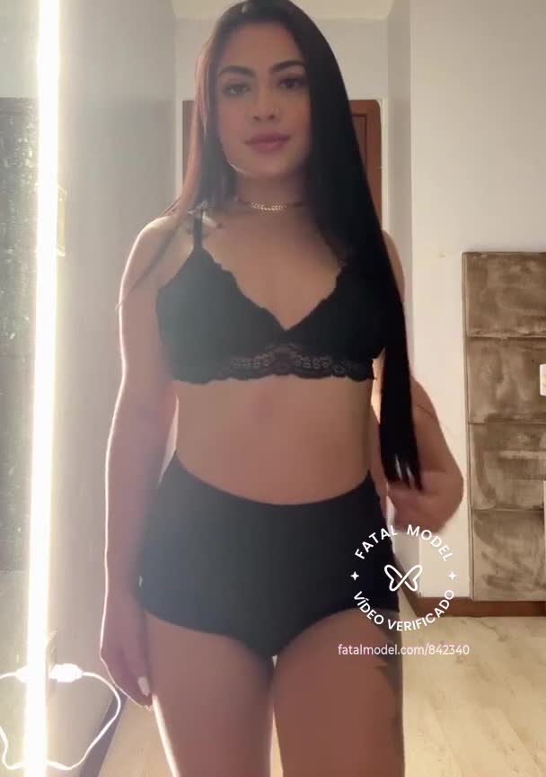 Imagem do vídeo de verificação de Mirella Gusmão