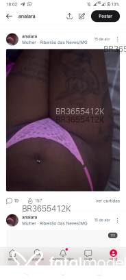 Acompanhante Aruna - Perfil