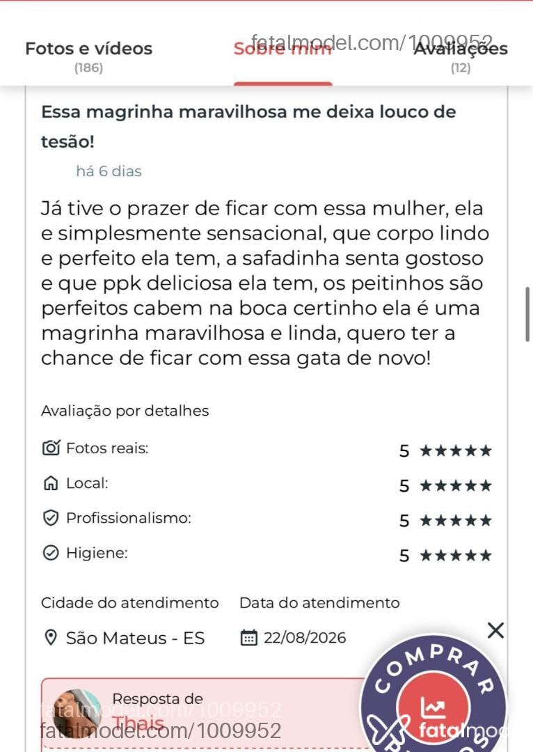Acompanhante mulher morena (o) de olhos pretos - Thais