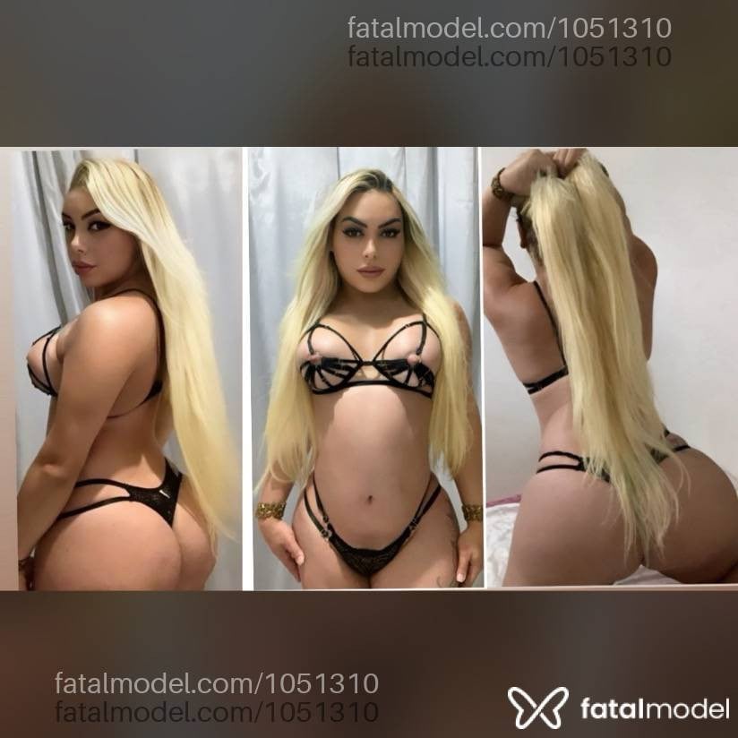 Acompanhante travesti loira (o) de olhos mel - Thaís