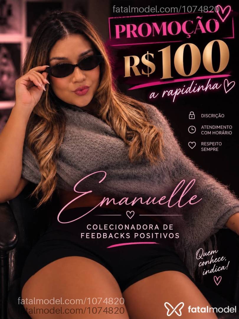 Acompanhante mulher morena (o) de olhos castanhos - Emanuelle