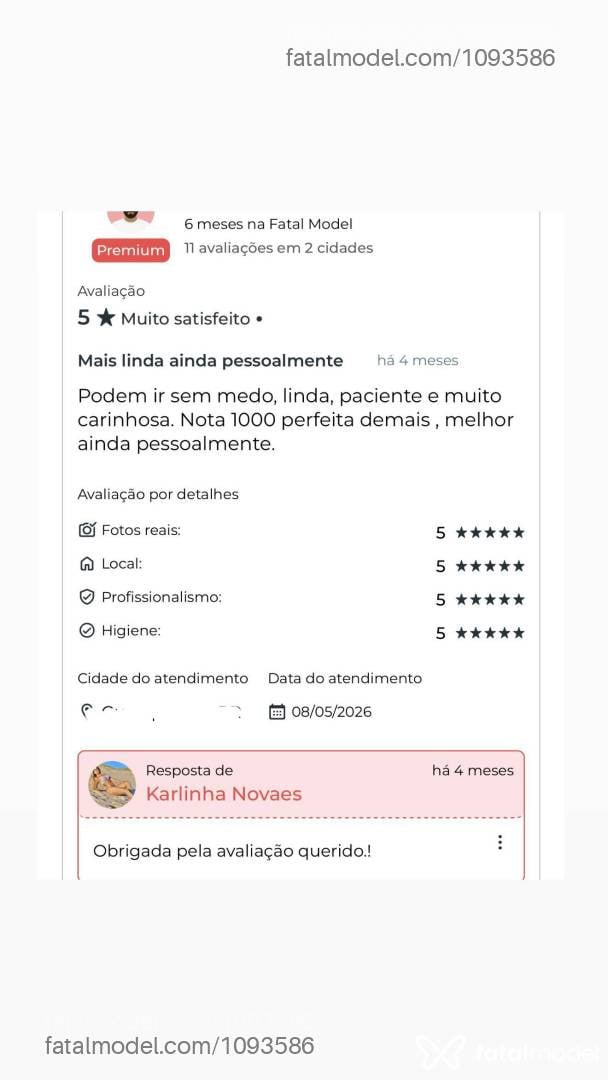 Acompanhante mulher loira (o) de olhos castanhos - Karlinha Novaes