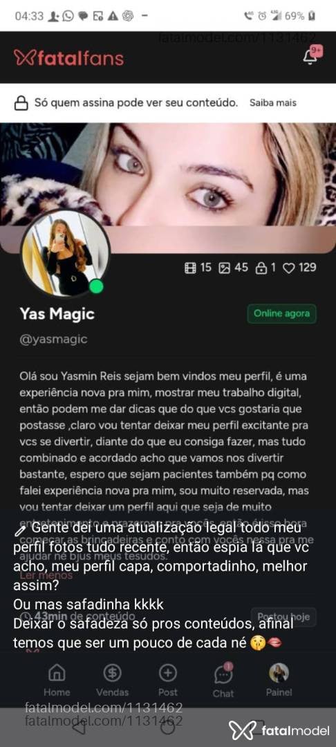 Acompanhante mulher loira (o) de olhos verdes em Canoas - Yasmin Reis