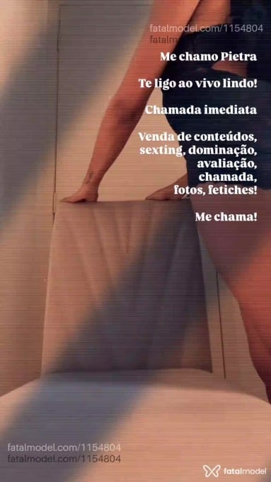 Acompanhante mulher com cabelo castanho de olhos verdes em Virtual - Pietra