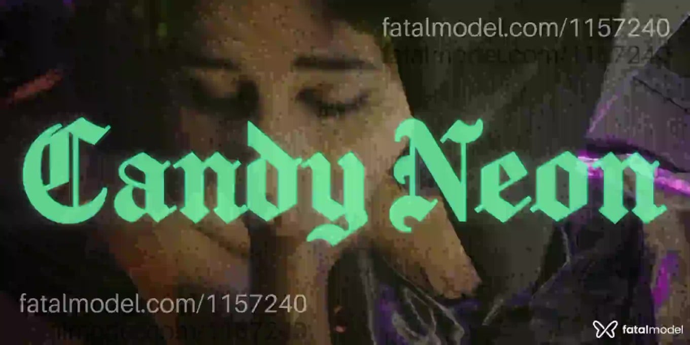Acompanhante mulher com cabelo colorido de olhos verdes em Virtual - Candy Neon