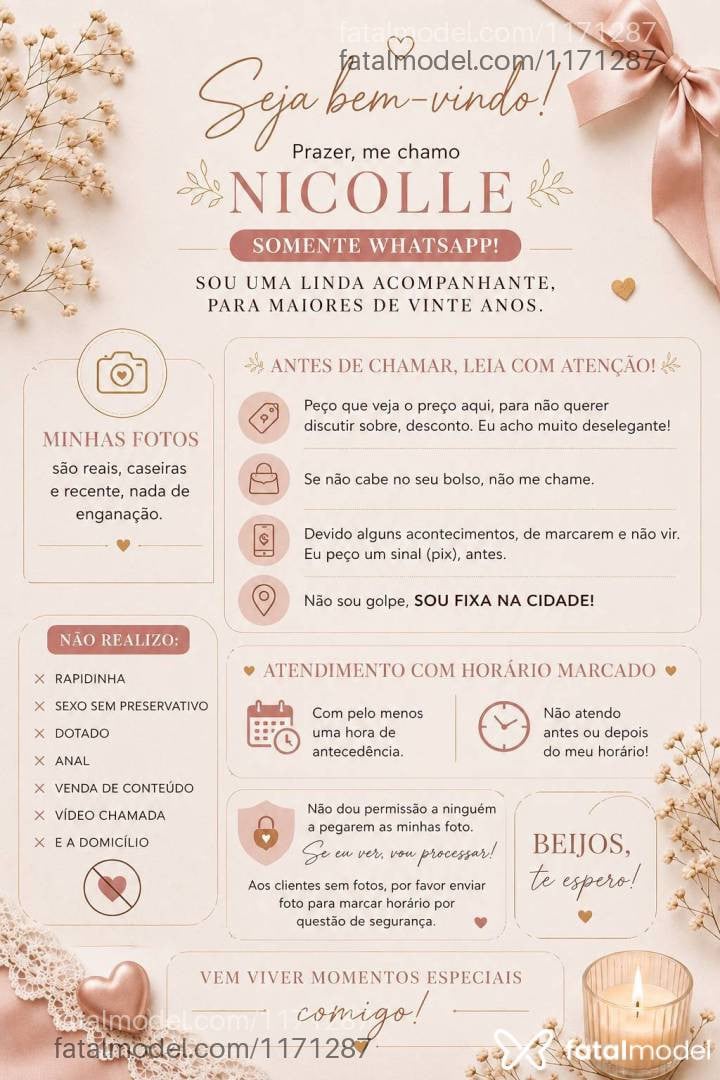 Acompanhante mulher morena (o) de olhos mel - Nicolle Rossi