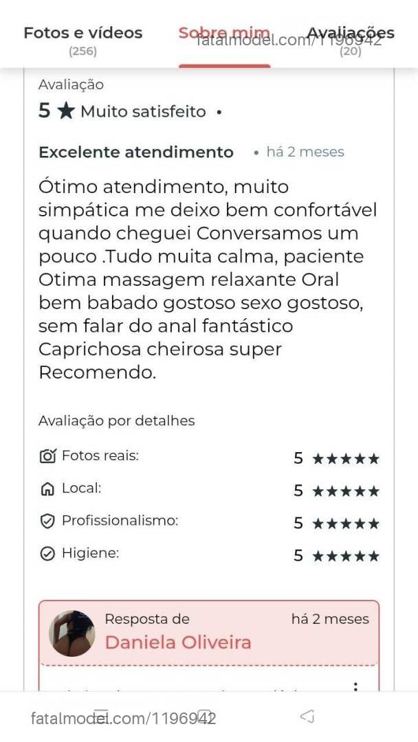 Acompanhante mulher com cabelo castanho de olhos castanhos - Daniela Oliveira