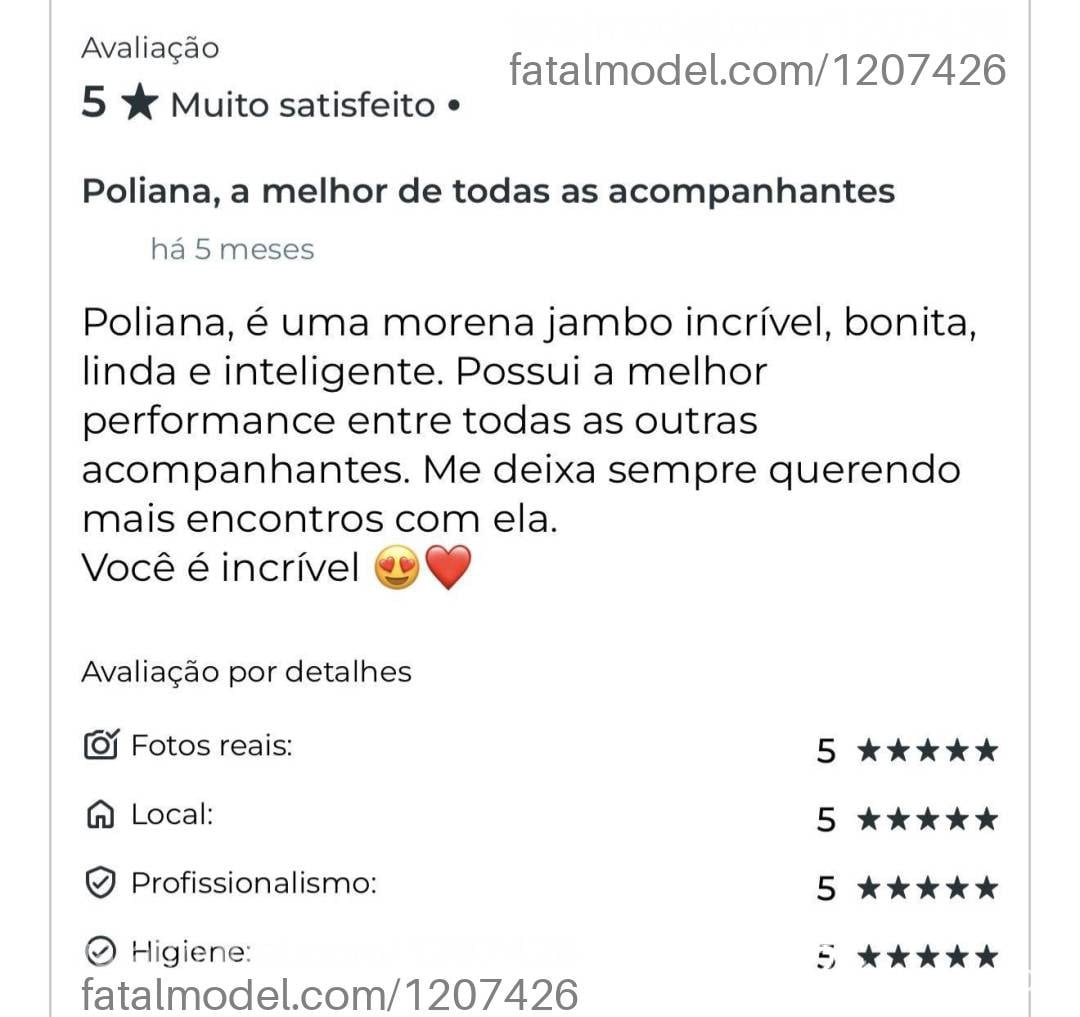 Acompanhante mulher morena (o) de olhos pretos - Poliana