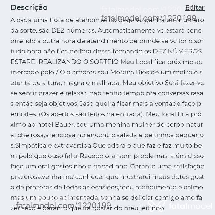 Acompanhante mulher morena (o) de olhos mel em Torres - Morena Rios
