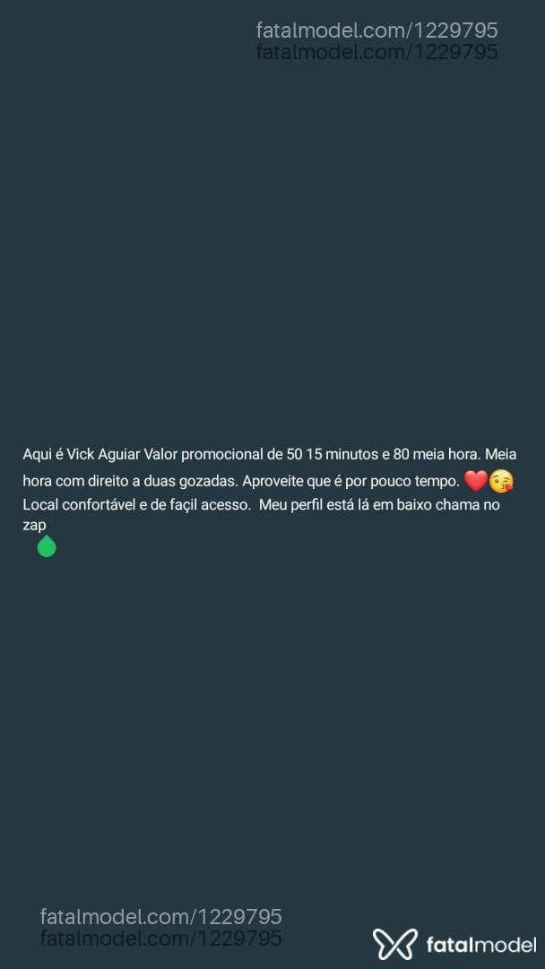 Acompanhante mulher morena (o) de olhos castanhos - Vick Aguiár