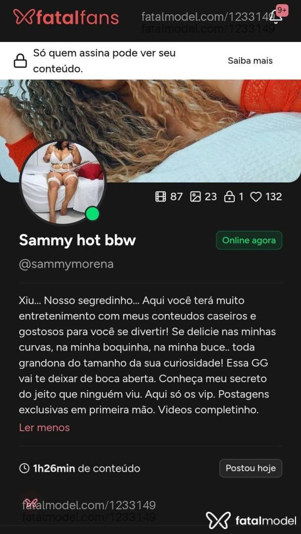 Acompanhante mulher morena (o) de olhos castanhos - Morena Sammy