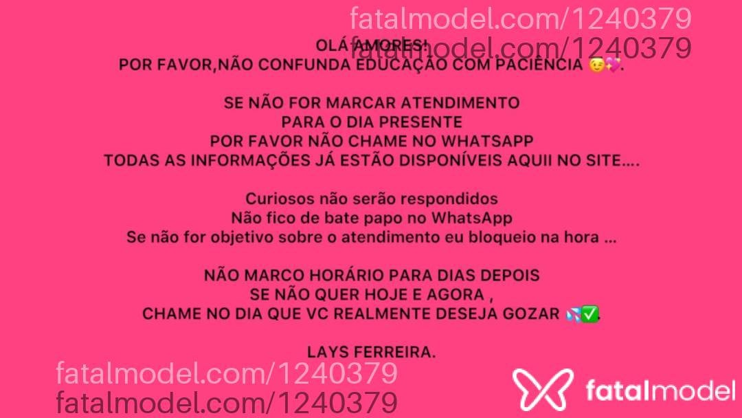 Acompanhante mulher morena (o) de olhos castanhos - Lays Ferreira