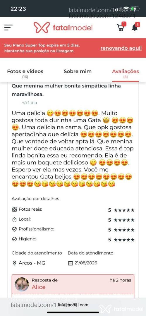 Acompanhante mulher com cabelo castanho de olhos castanhos - Alice