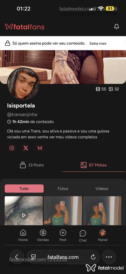 Acompanhante mulher trans loira (o) de olhos castanhos em Rio de Janeiro - Isis portela