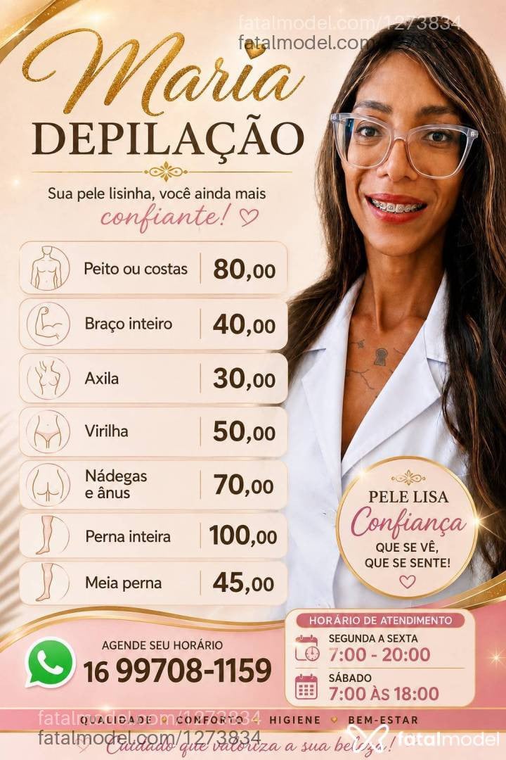 Acompanhante travesti morena (o) de olhos castanhos - Lebara