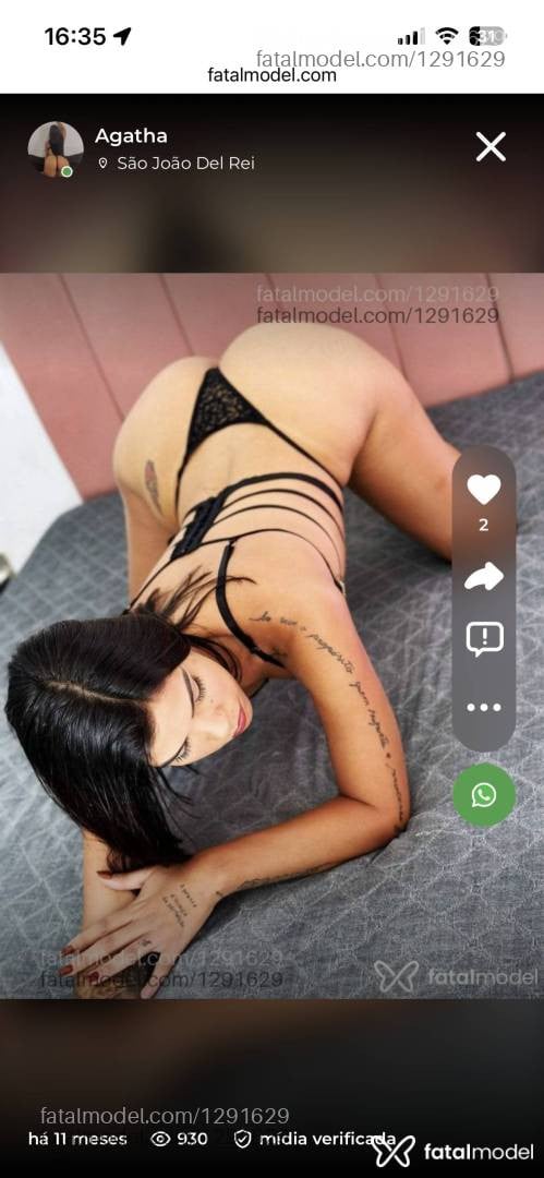 Acompanhante mulher morena (o) de olhos castanhos em São João Del Rei - Agatha