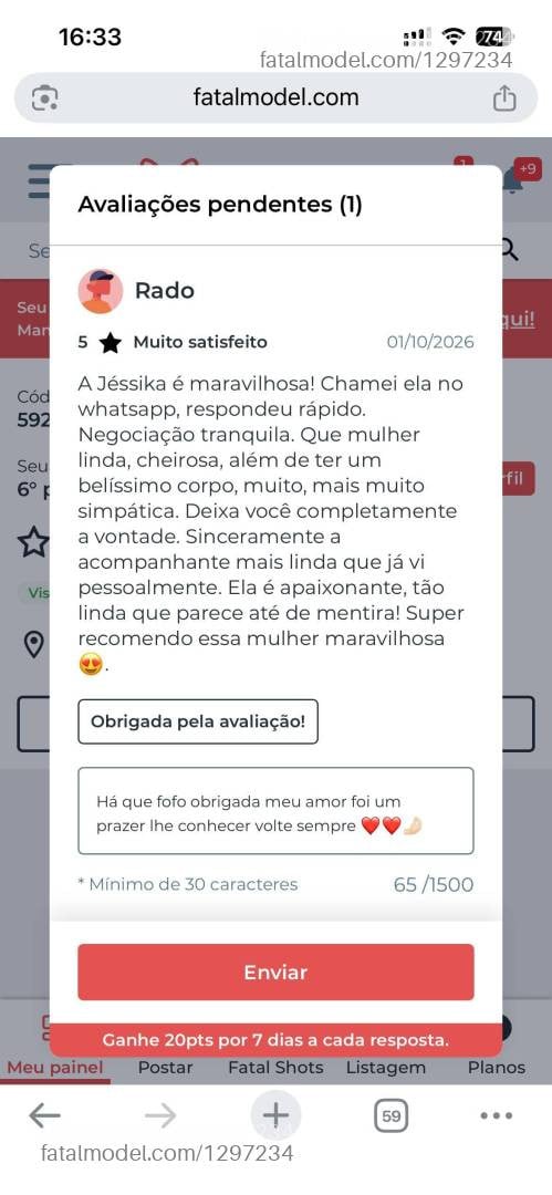Acompanhante mulher morena (o) de olhos pretos - Jessika Andrade