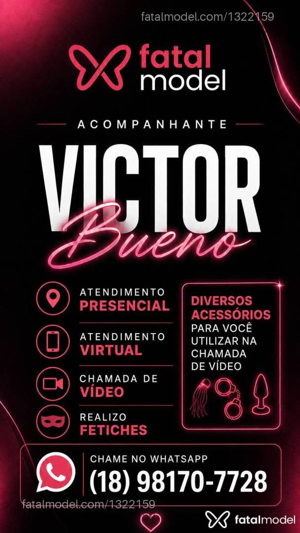 Acompanhante homem morena (o) de olhos castanhos - Victor Bueno
