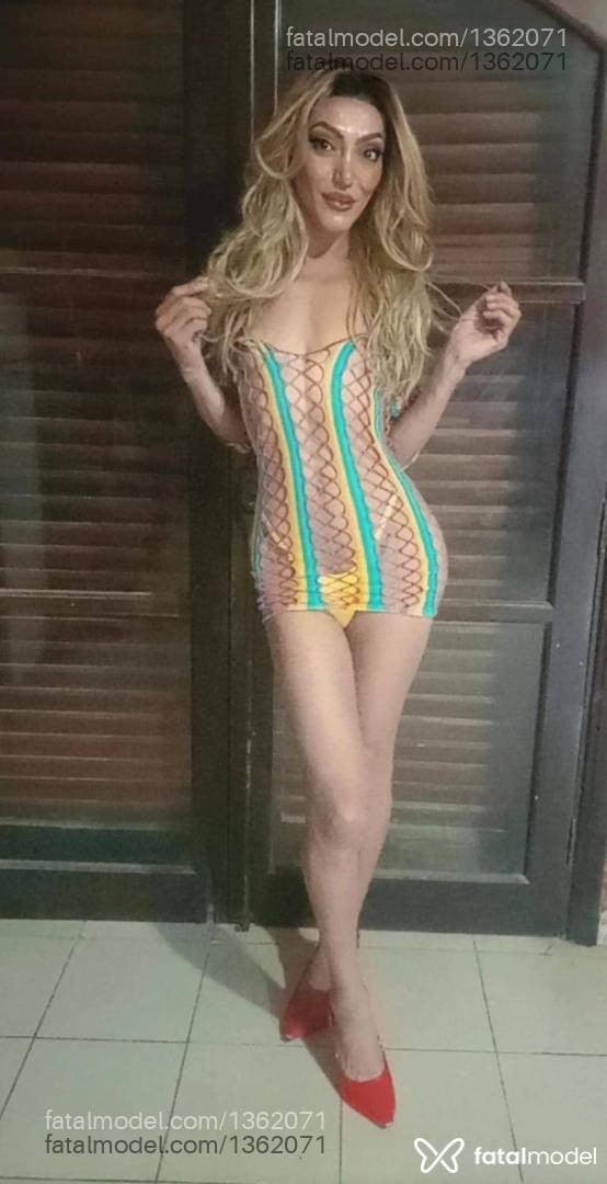 Acompanhante mulher trans loira (o) de olhos castanhos - Stella