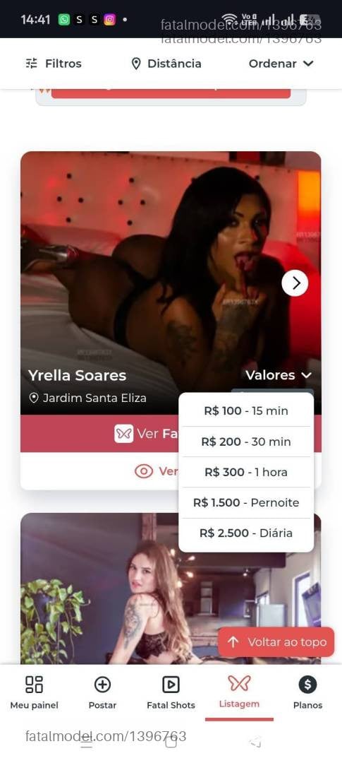 Acompanhante mulher trans morena (o) de olhos castanhos - Yrella soares