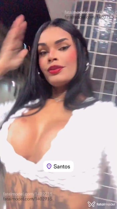Acompanhante mulher trans morena (o) de olhos pretos em Santos - Mayker