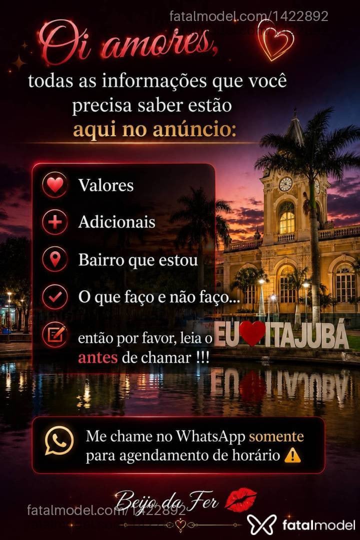Acompanhante mulher morena (o) de olhos castanhos em Itajubá Acompanhante mulher morena (o) de olhos castanhos em Itajubá - Fernanda Machado