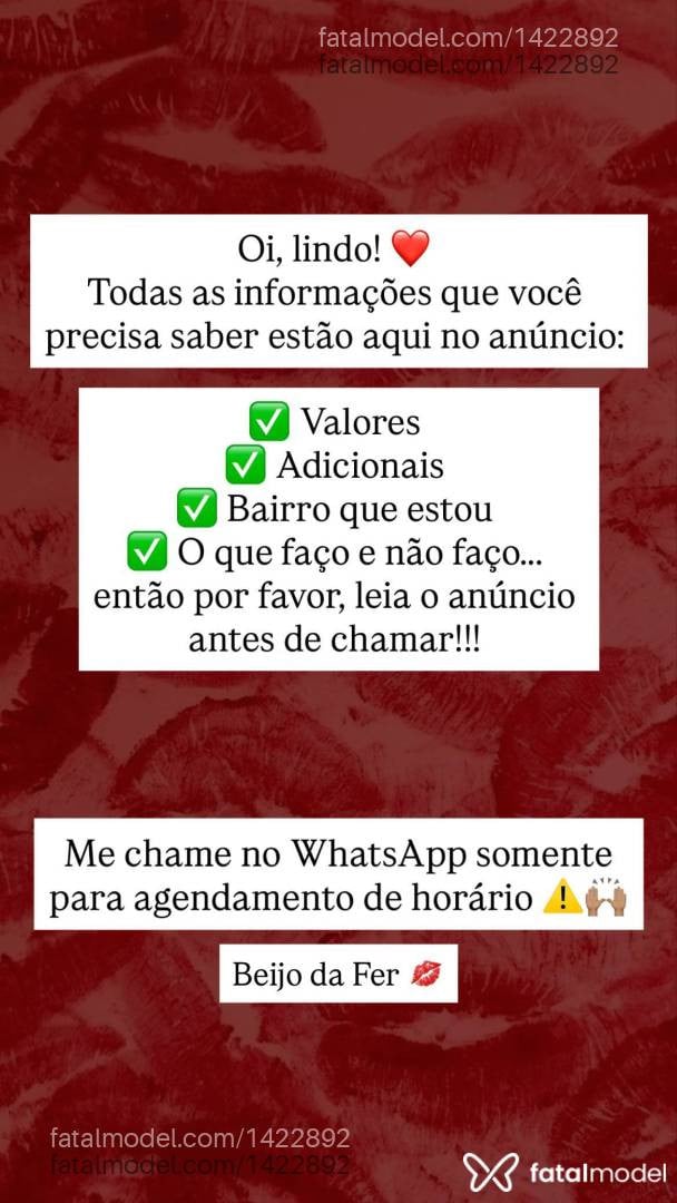 Acompanhante mulher morena (o) de olhos castanhos - Fernanda Machado