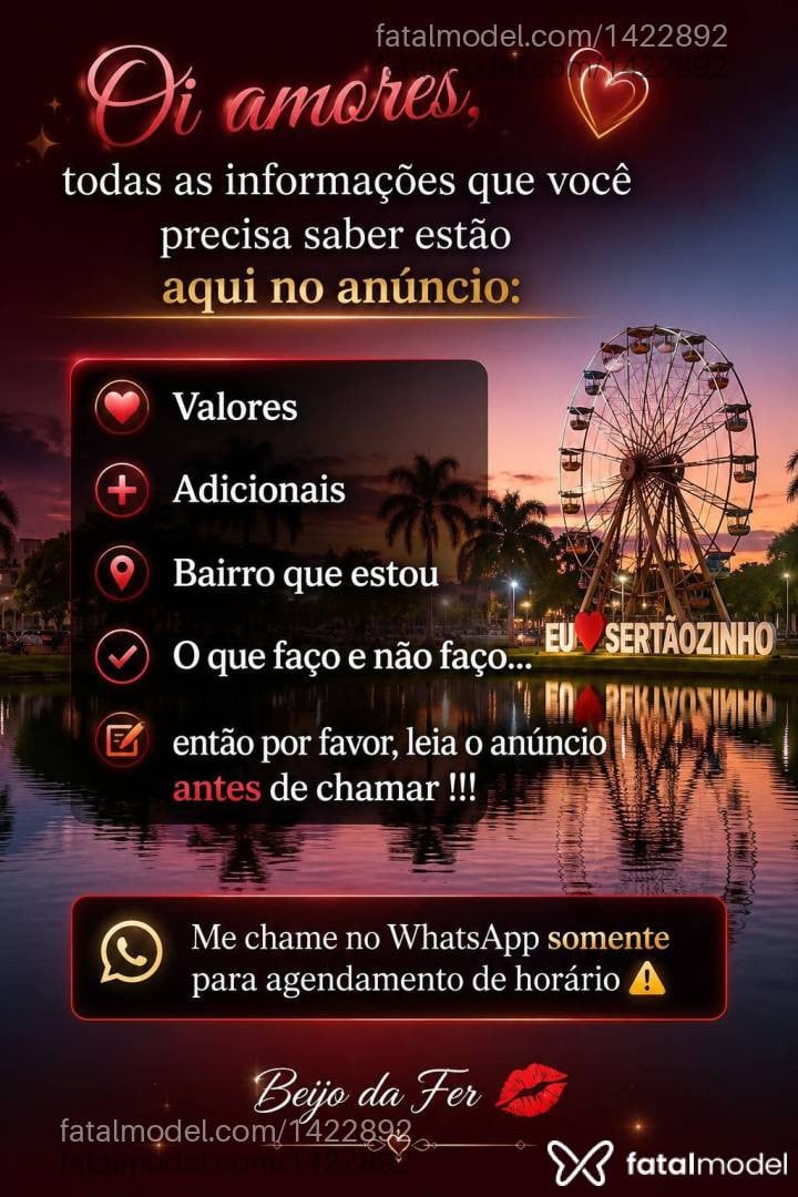 Acompanhante mulher morena (o) de olhos castanhos em Sertãozinho - Fernanda Machado
