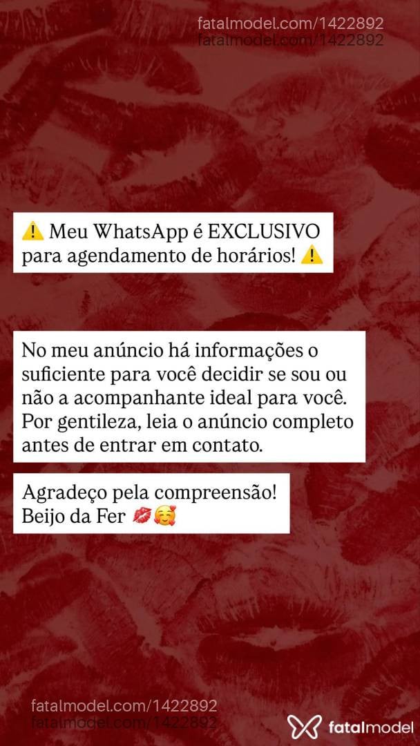 Acompanhante mulher morena (o) de olhos castanhos - Fernanda Machado