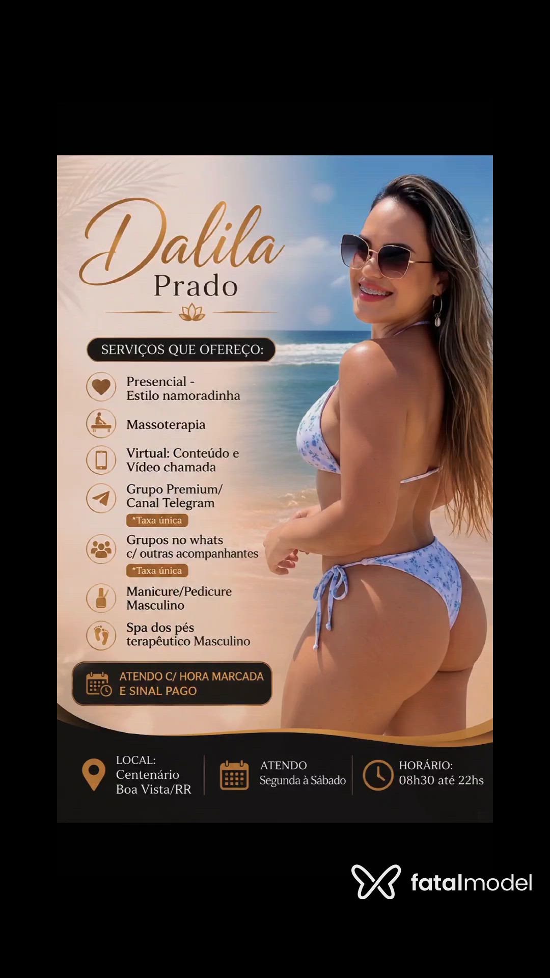 Acompanhante mulher loira (o) de olhos castanhos - Dalila Prado